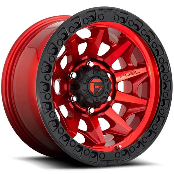 Fuel Covert Alloy Wheels Red Black Lip