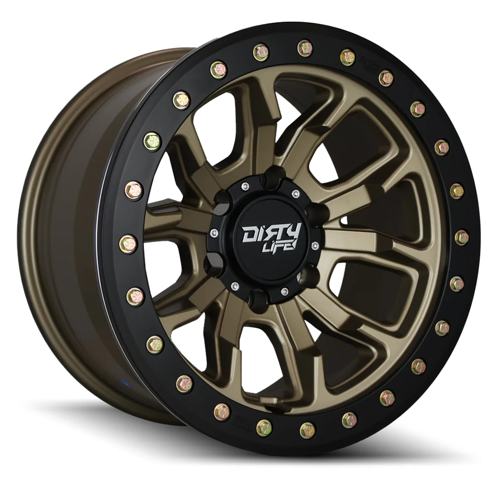 Dirty Life Wheels DT-1 Satin Gold Black Lip